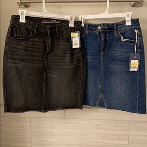 Jean skirts with tags